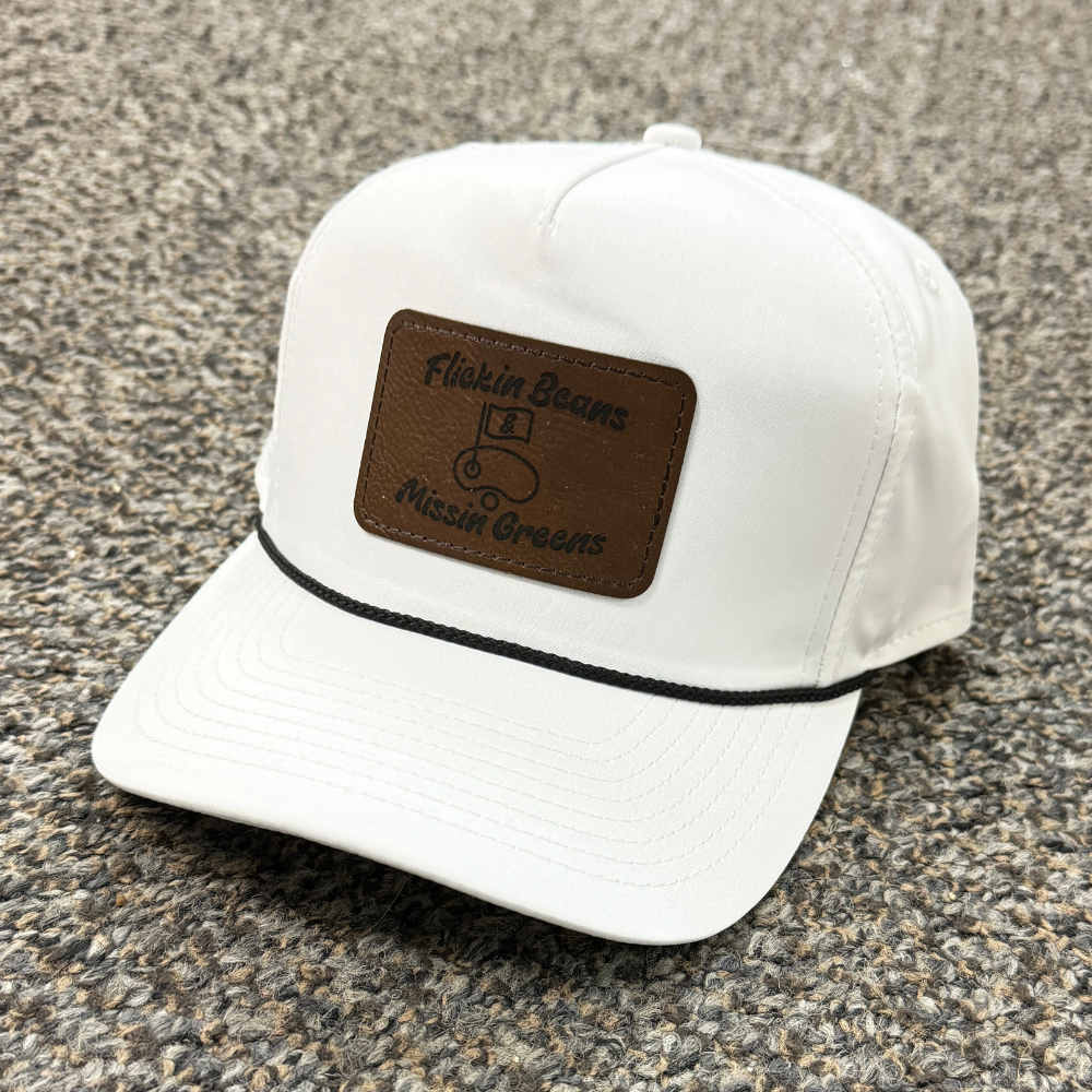 Flickin Beans Leather Patch Hat